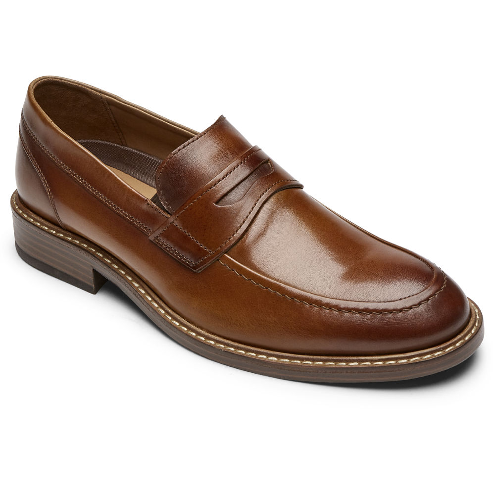 Mocasines Rockport Hombre Mexico - Kenton Penny Marrom - XEJQZ8936